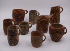 Nine Painted Pottery Handled Cups, Majiayao Culture