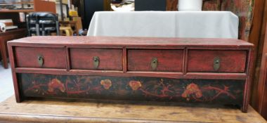 A Fine Tibetan Painted Low Cabinet, 19th-20th Century