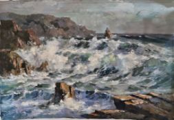 Sea Waves’, Oil Painting