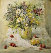 ‘Flowers on the Table’, Oil Painting