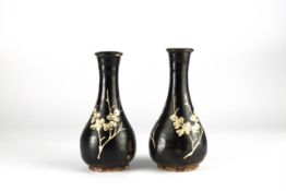 A Rare Pair of Jizhou Prunus Vases, Song dynasty