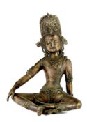 A Nepalese Bronze Bodhisattva, c.1900,