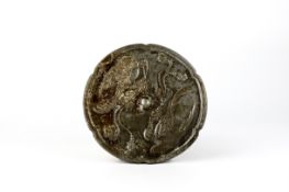 A Bronze  Twin Parrots  Mirror, Tang dynasty