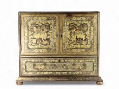 An Attractive Chinese Export Gilt Lacquer Table Cabinet, early 19th century