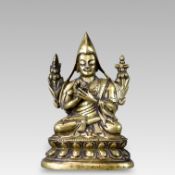 A Bronze Seated Tsongkhapa, 18/19th century