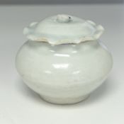 A Small Qingbai Jar and Cover, Song dynasty