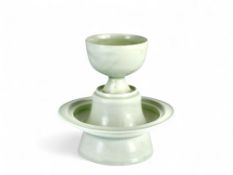 A Qingbai Cup and Stand, Song dynasty