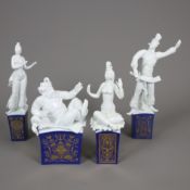 Vier Märchenfiguren aus "1001 Nacht" - Meissen, 20. Jh., Entwurf: Peter Strang (1980), Figuren aus