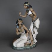 Große Porzellanfigurengruppe "Tänzerinnen vom Nil"- Lladro, Spanien, Entwurf von Juan Ignacio Alien