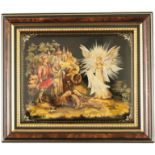 Lackminiatur aus Fedoskino - Russland, 1994, Lackmalerei und Perlmutteinlagen auf einer rechteckige