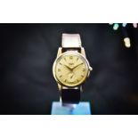 Longines Automatic Gents 9ct Gold Wrist Watch c.1956