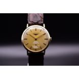Longines 10k Gold Admiral 1113-370 Vintage Sub Seconds Men's Wristwatch 1966 cal. 370