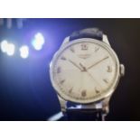 Longines Large Size Original Quarter Dial 1955 Calibre 12.68ZS