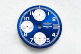 Breitling Chronomat Watch Blue White Dial
