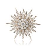 DIAMOND STAR BROOCH,