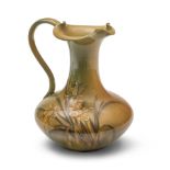 KATARO SHIRAYAMADANI (1865-1948) FOR ROOKWOOD POTTERY PITCHER Cincinnati, Ohio, dated 1890, deco...