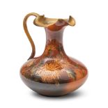 MATT A. DALY FOR ROOKWOOD POTTERY PITCHER Cincinnati, Ohio, dated 1893, decorated with chrysanth...