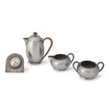 ARCHIBALD KNOX ATTRIBUTED FOR LIBERTY & CO. 'TUDRIC' COFFEE SET AND DESK SET England, early 20th...