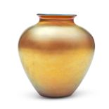 STEUBEN AURENE GLASS VASE Corning, New York, early 20th century, incised mark 'Steuben' possibly...