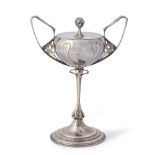 KATE HARRIS (1878-1949) FOR WILLIAM G. CONNELL COVERED CUP London, 1899, impressed stamp mark fo...