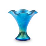 STEUBEN BLUE AURENE VASE Corning, New York, early 20th century, incised mark 'Steuben Aurene 723...