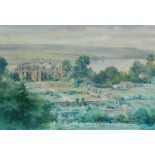 Frank Watson Wood (British, 1862-1953) Warleigh House; Warleigh Point, two works the first 34 x ...