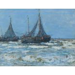 Robert McGown Coventry ARSA RSW (British, 1855-1941) Dutch fishing boats