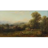 Circle of David Bates (British, 1840-1921) 'View near Lindridge, Worcestershire'; 'Near Abberley...