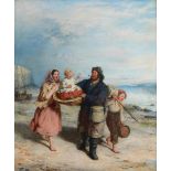 Samuel Edmonston (British, 1825-1906) The fisherman's return