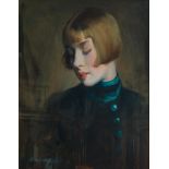 Cowan Dobson RBA (British, 1893-1980) Portrait of a young lady