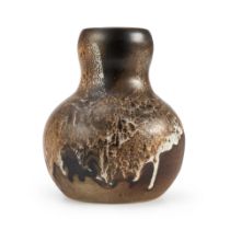 JEAN POINTU (1843-1925) DOUBLE GOURD VASE France, early 20th century, glazed stoneware, incised ...