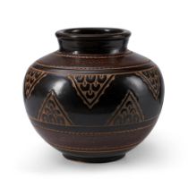 ÉMILE LENOBLE (1875-1939) VASE France, dated 1935, glazed stoneware, artist's impressed sta...