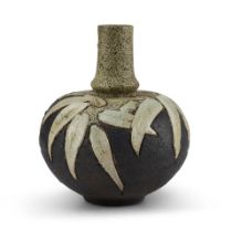 ÉMILE DECOEUR (1876-1953) RELIEF-DECORATED VASE France, c. 1920, glazed stoneware, incised ...