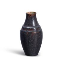 AUGUSTE DELAHERCHE (1857-1940) VASE France, c. 1900, glazed stoneware, partly glaze-obscured cir...