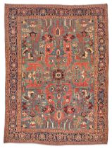 Heriz Carpet with Dragon Design 10 ft. 6 in. x 12 ft. 11 in.