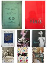 Ensemble de 8 livres sur Paris, la Mode à Paris et la French Riviera.