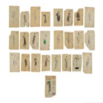 Boue Soeurs, Paris, vers 1930. Ensemble de 25 dessins sur papier calque.
