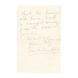 SHACKLETON (ERNEST) Autograph letter signed, Marlborough Club, [n.d. but possibly 1919]