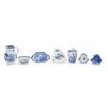 A Collection of Worcester blue and white porcelains