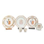 A collection of Chinese Armorial porcelain (6)