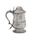 A George III silver lidded tankard By William Bateman, London, 1816