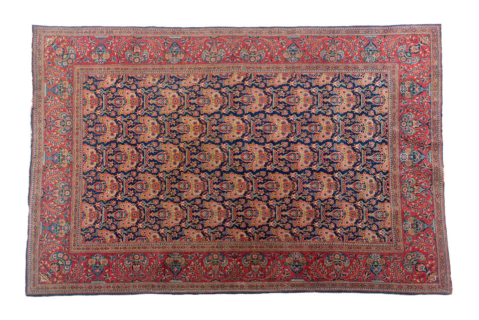 A striking Abedeh Zelle Sultan rug East Persia, 1st half 20th century
