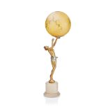 An Art Deco Figural table lamp