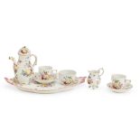 A Berlin Porcelain tete a tete coffee service 19th century