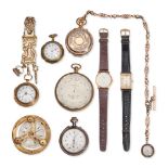 EIGHT WATCHES AND TIMEPIECES