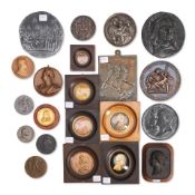 TWENTY-ONE ASSORTED METAL MEDALS 19th/20th century,
