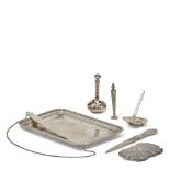 Assorted Silver Dressing Table Items,