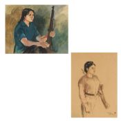 Ta Thuc Binh (Vietnamese, 1917-1998) Deux peintures (2)