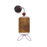 MUNETOSHI (DATES UNKNOWN) A Four-Case Gold-Lacquer Inrō (Medicine Case) Edo period (1615-18...