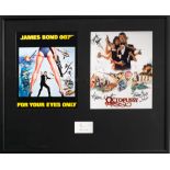 'For Your Eyes Only' and 'Octopussy' signed display,
